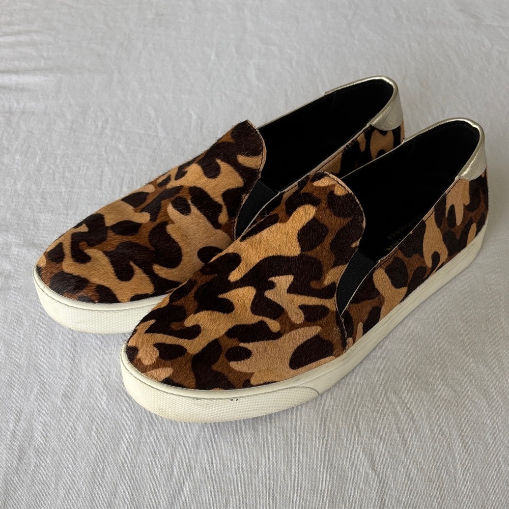 Cole Haan Grandpro Spectator 2.0 Slip on Calf Hair Camo Print Women's Sneakers
